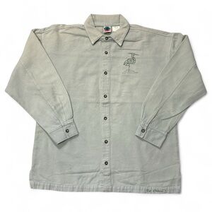 WEK Mint Green Button-Up‎ Shirt with Embroidered Design Women’s XS - L